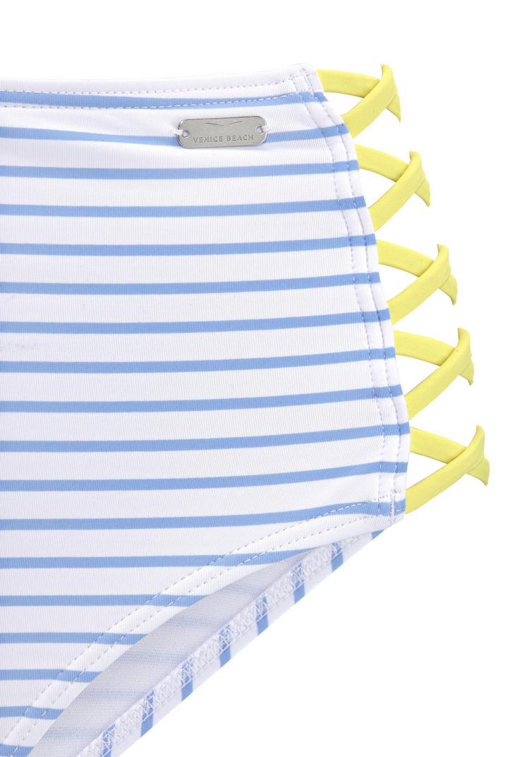 VENICE BEACH VENICE BEACH Highwaist-Bikini-Hose Bikini Hose Damen - schwarz-wei&szlig;-limette - 2 | SportScheck