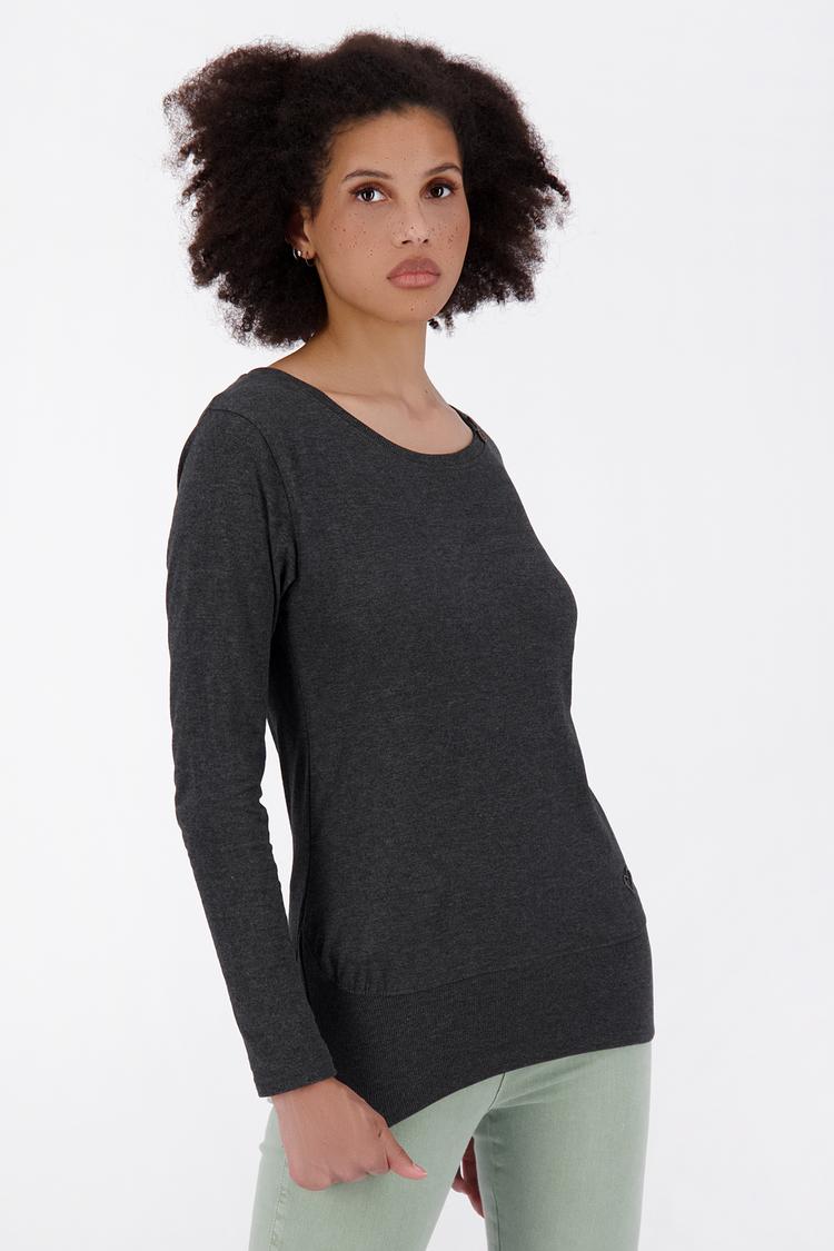 ALIFE AND KICKIN ALIFE AND KICKIN ConnyAK A Langarmshirt Damen - moonless melange - 0 | SportScheck