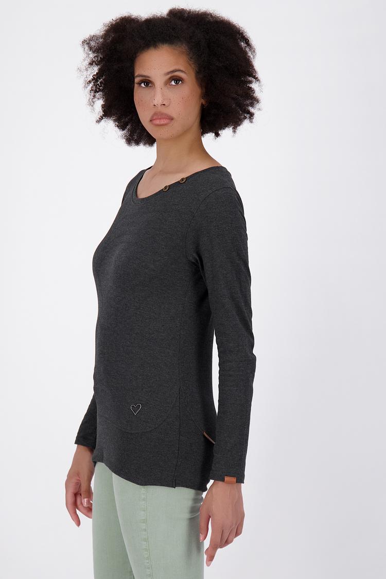 ALIFE AND KICKIN ALIFE AND KICKIN ConnyAK A Langarmshirt Damen - moonless melange - 1 | SportScheck