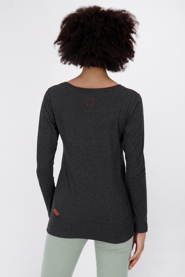ALIFE AND KICKIN ALIFE AND KICKIN ConnyAK A Langarmshirt Damen - moonless melange - 2 | SportScheck