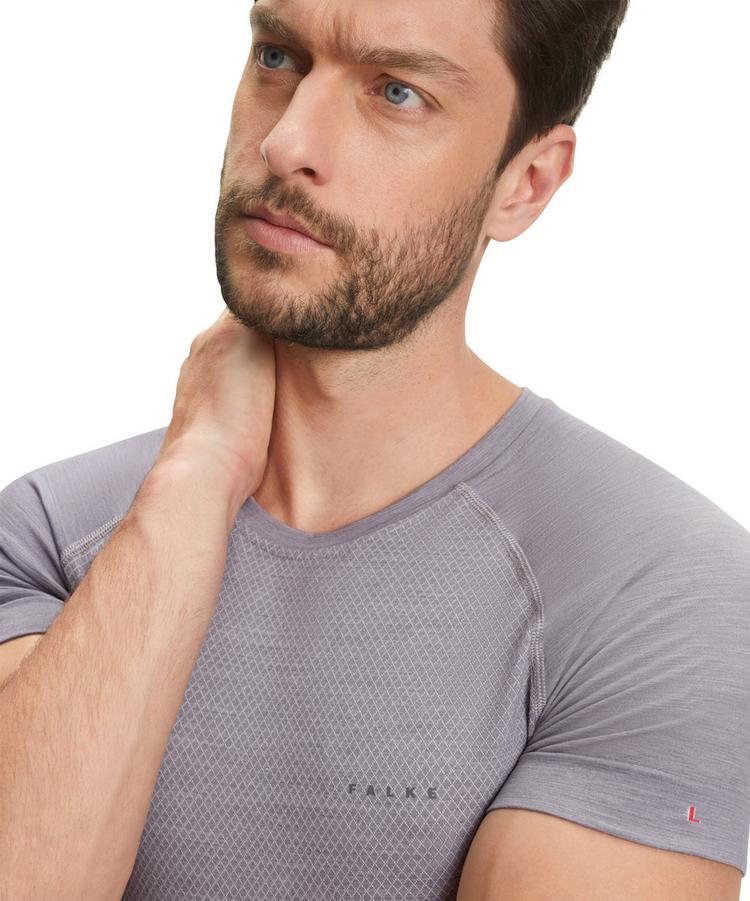 Falke Falke Light Shortsl. Shirt Regular Funktionsshirt Herren - grey-heather (3757) - 4 | SportScheck