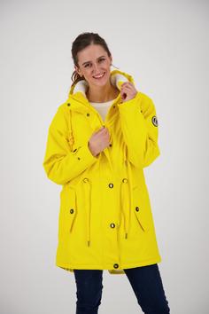 Rückansicht von ANKERGLUT Friesennerz ANKERGLUTTRAUM Regenjacke Damen yellow