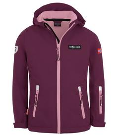 Trollkids Oslofjord Softshelljacke Kinder Pflaume/Mauve