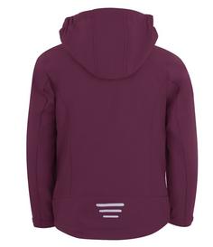 Rückansicht von Trollkids Oslofjord Softshelljacke Kinder Pflaume/Mauve