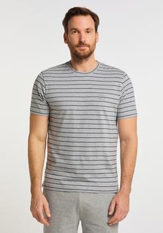 Rückansicht von JOY sportswear DELIAN T-Shirt Herren titan melange stripes