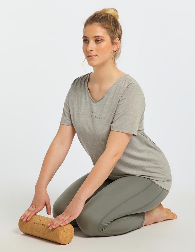 VENICE BEACH VENICE BEACH Curvy Line Sui T-Shirt Damen - cameo rose - 8 | SportScheck