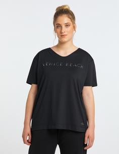 Rückansicht von VENICE BEACH Curvy Line Ennaly T-Shirt Damen black