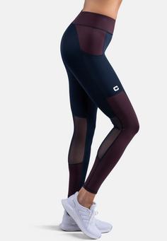 Rückansicht von CLN Athletics Freedom Tights Damen midnight blue