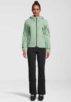 Rückansicht von RH+ 2,5 Elements Hardshelljacke Damen eucalyptus green