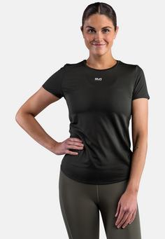 Rückansicht von CLN Athletics Feather Funktionsshirt Damen deep forest green