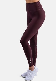 Rückansicht von CLN Athletics Fuse 7/8-Tights Damen dark wine