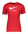 Nike Soccer T-Shirt Funktionsshirt Herren - rotweiss