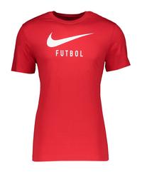 Nike Soccer T-Shirt Funktionsshirt Herren - rotweiss
