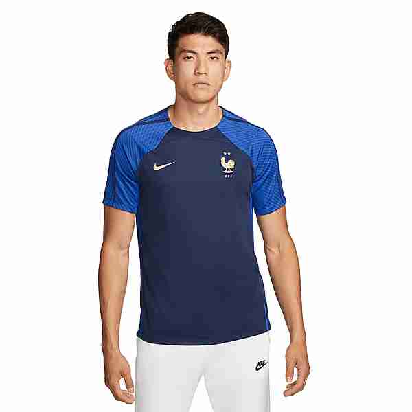 Nike Frankreich Strike Fanshirt Herren dunkelblau / gold