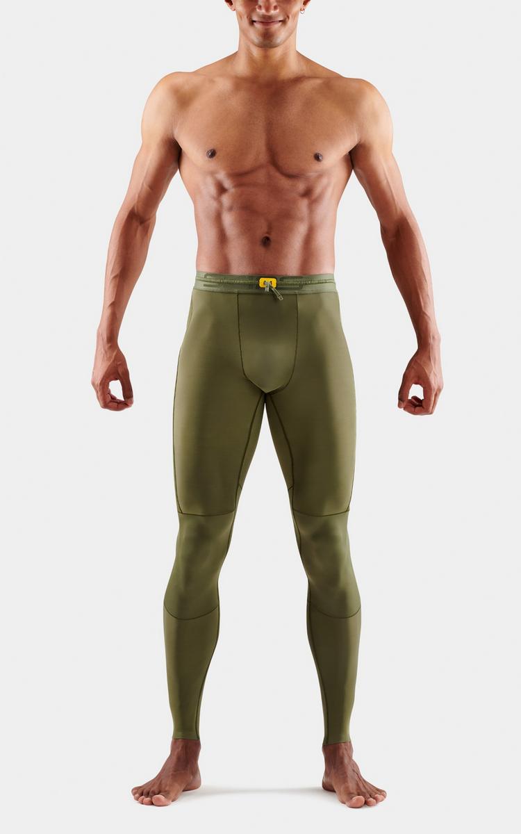 Skins Skins S5 Long Tights Tights Herren - khaki - 0 | SportScheck