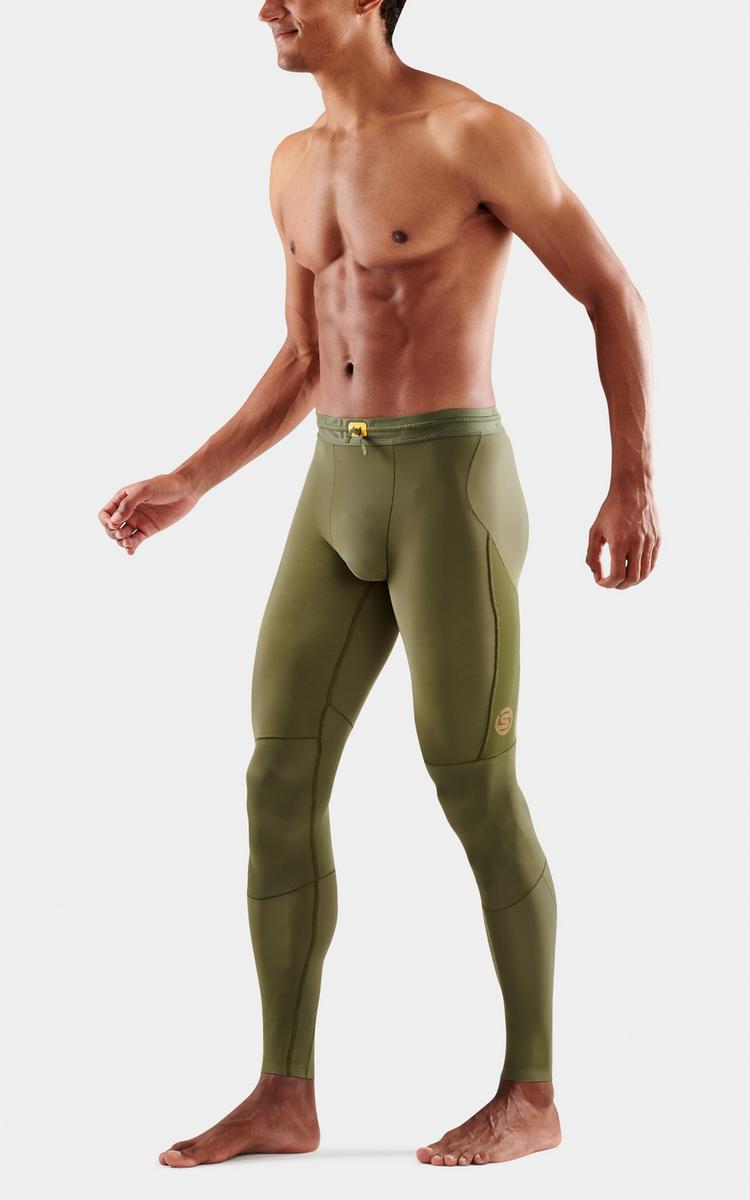 Skins Skins S5 Long Tights Tights Herren - khaki - 1 | SportScheck