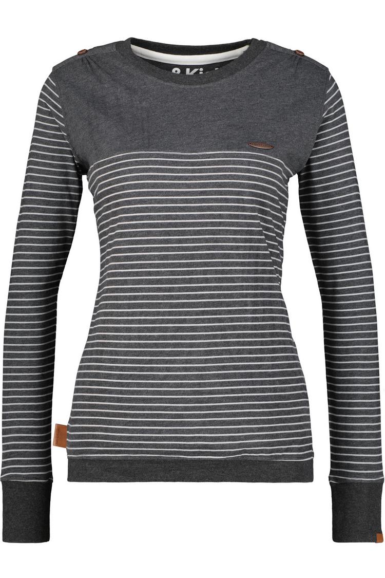 ALIFE AND KICKIN ALIFE AND KICKIN LeonieAK Z Langarmshirt Damen - moonless melange - 0 | SportScheck