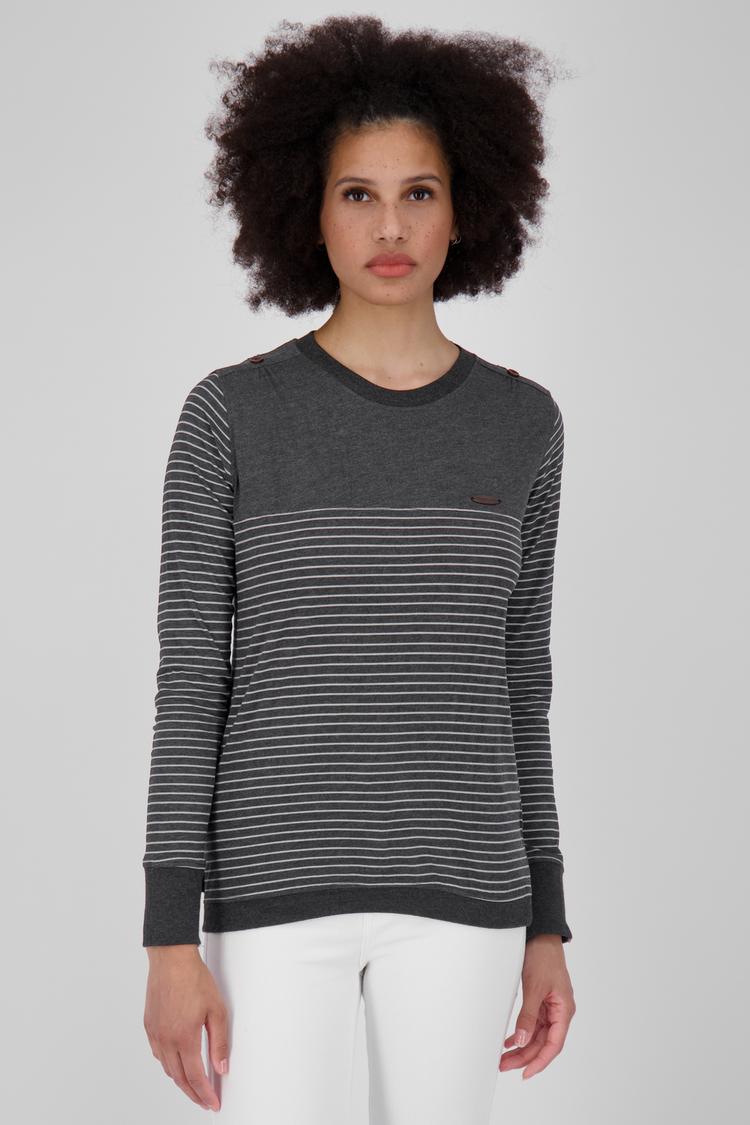 ALIFE AND KICKIN ALIFE AND KICKIN LeonieAK Z Langarmshirt Damen - moonless melange - 0 | SportScheck
