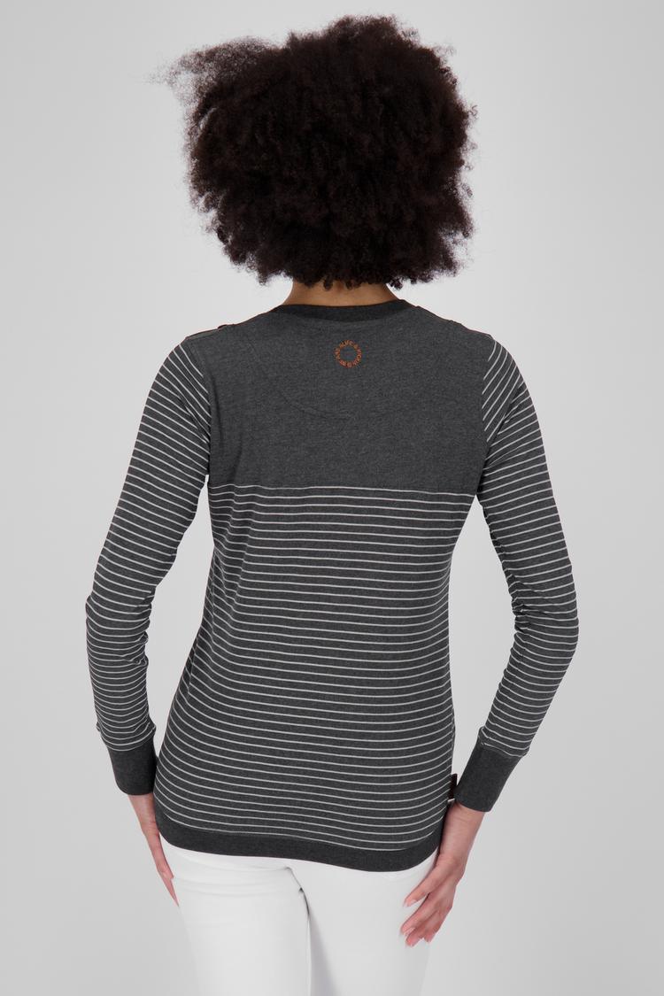 ALIFE AND KICKIN ALIFE AND KICKIN LeonieAK Z Langarmshirt Damen - moonless melange - 2 | SportScheck