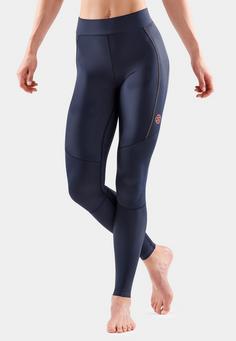 Rückansicht von Skins S5 Tights Damen navy blue