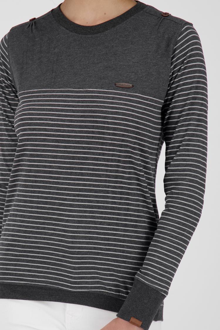 ALIFE AND KICKIN ALIFE AND KICKIN LeonieAK Z Langarmshirt Damen - moonless melange - 3 | SportScheck