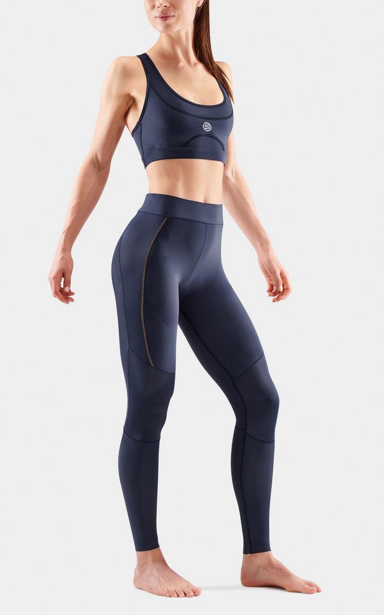 Skins Skins S5 Long Tights Tights Damen - navy blue - 1 | SportScheck