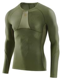Skins S5 Longsleeve Funktionsshirt Herren - khaki