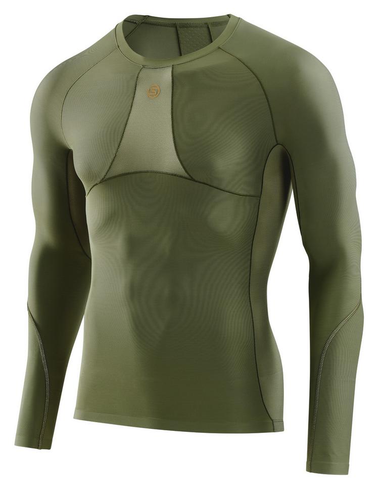 Skins Skins S5 Longsleeve Funktionsshirt Herren - khaki - 0 | SportScheck