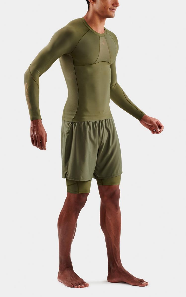 Skins Skins S5 Longsleeve Funktionsshirt Herren - khaki - 2 | SportScheck