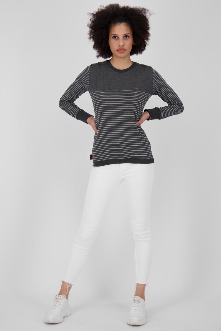 ALIFE AND KICKIN ALIFE AND KICKIN LeonieAK Z Langarmshirt Damen - moonless melange - 4 | SportScheck
