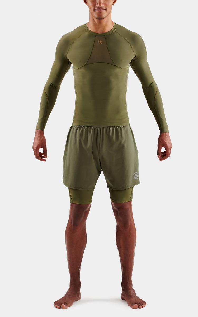 Skins Skins S5 Longsleeve Funktionsshirt Herren - khaki - 3 | SportScheck