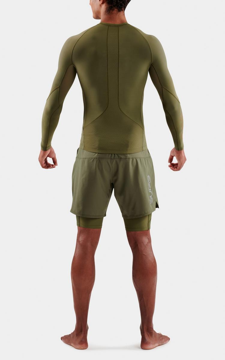 Skins Skins S5 Longsleeve Funktionsshirt Herren - khaki - 5 | SportScheck