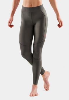 Rückansicht von Skins S5 Tights Damen charcoal