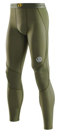Skins S3 Long Tights Tights Herren - khaki