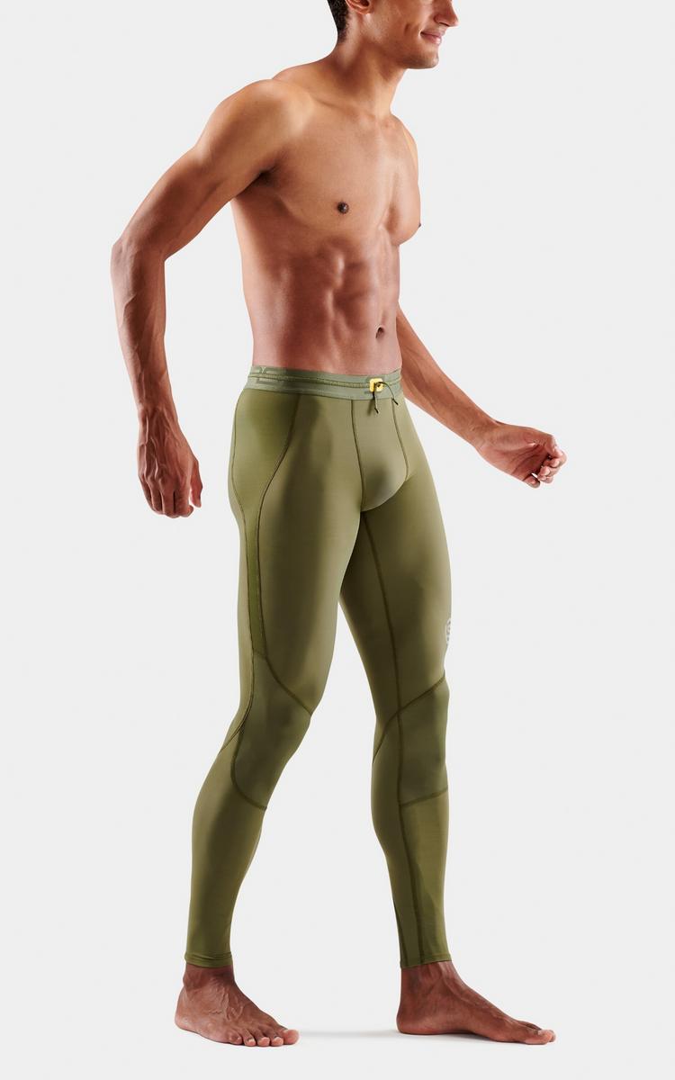 Skins Skins S3 Long Tights Tights Herren - khaki - 1 | SportScheck