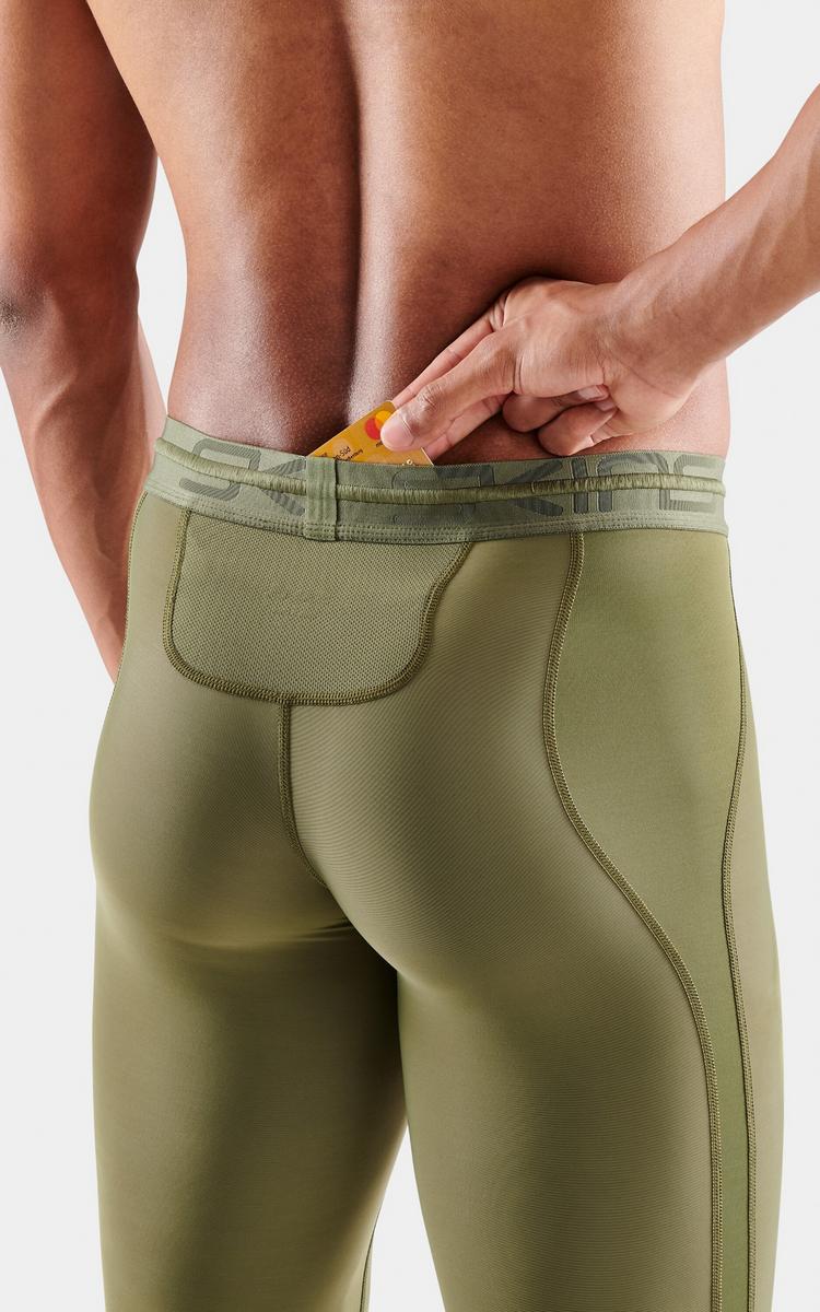 Skins Skins S3 Long Tights Tights Herren - khaki - 2 | SportScheck