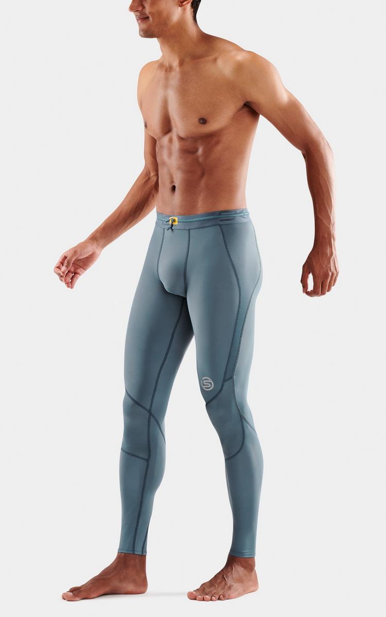 Skins Skins S3 Long Tights Tights Herren - blue grey - 1 | SportScheck