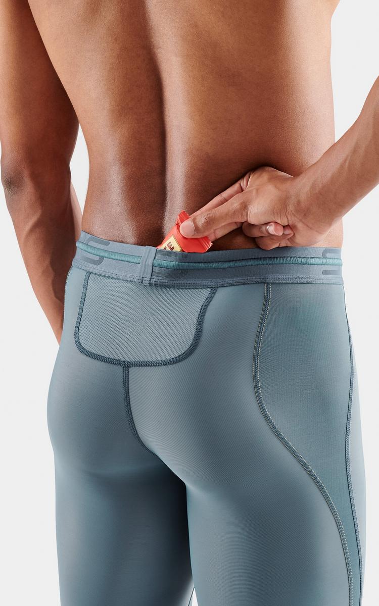 Skins Skins S3 Long Tights Tights Herren - blue grey - 3 | SportScheck