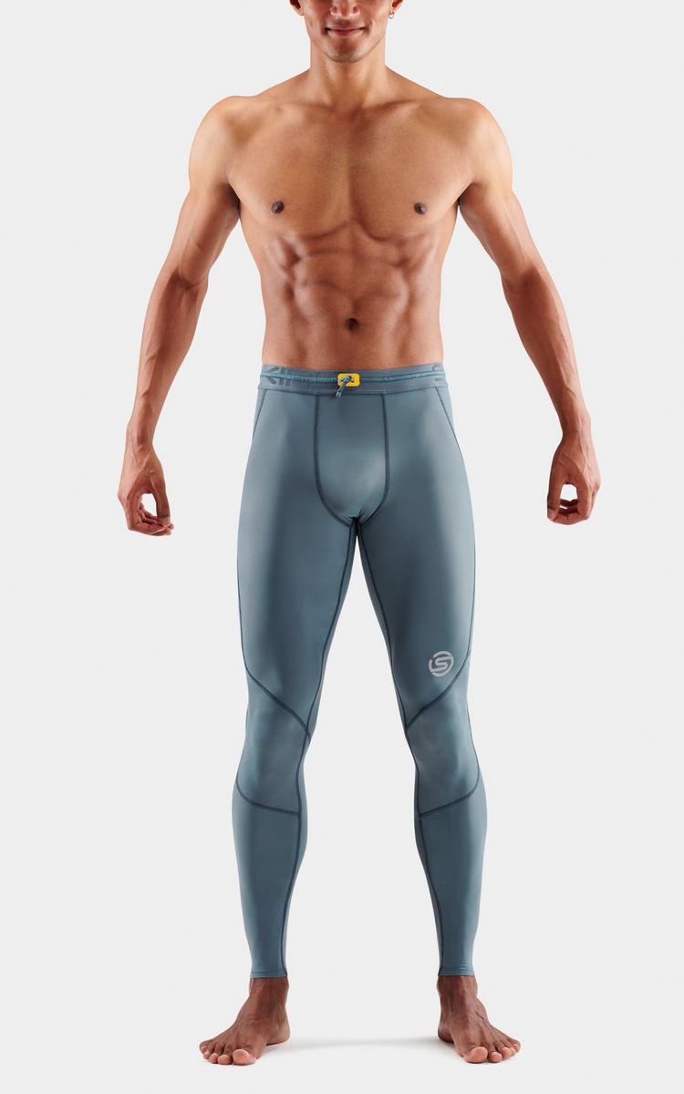 Skins Skins S3 Long Tights Tights Herren - blue grey - 4 | SportScheck