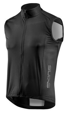 Skins Windproof Vest Fahrradweste Herren graphite/black