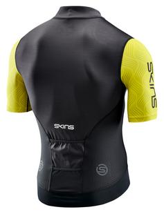 Rückansicht von Skins Elite Jersey Fahrradtrikot Herren zest