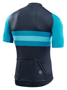 Rückansicht von Skins Chapeau Fahrradtrikot Herren deep ocean