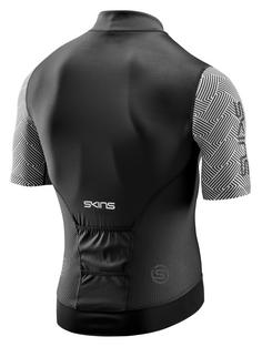 Rückansicht von Skins Elite Jersey Fahrradtrikot Herren graphite