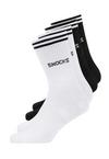 Snocks Crewsocks mit Streifen aus Bio-Baumwolle Socken - Schwarz-Wei&szlig;