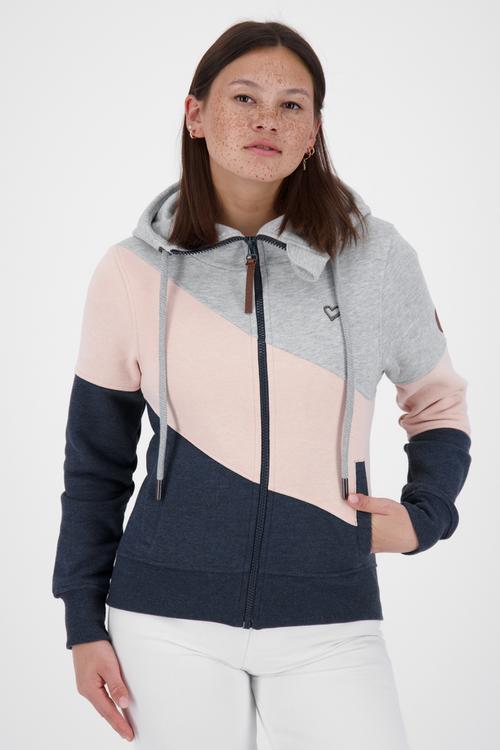 Rückansicht von ALIFE AND KICKIN SteffiAK A Sweatjacke Damen marine melange