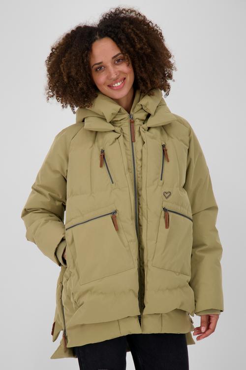 Rückansicht von ALIFE AND KICKIN JuanitaAK Winterjacke Damen dust