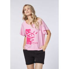 Rückansicht von Chiemsee T-Shirt T-Shirt Damen Prism Pink