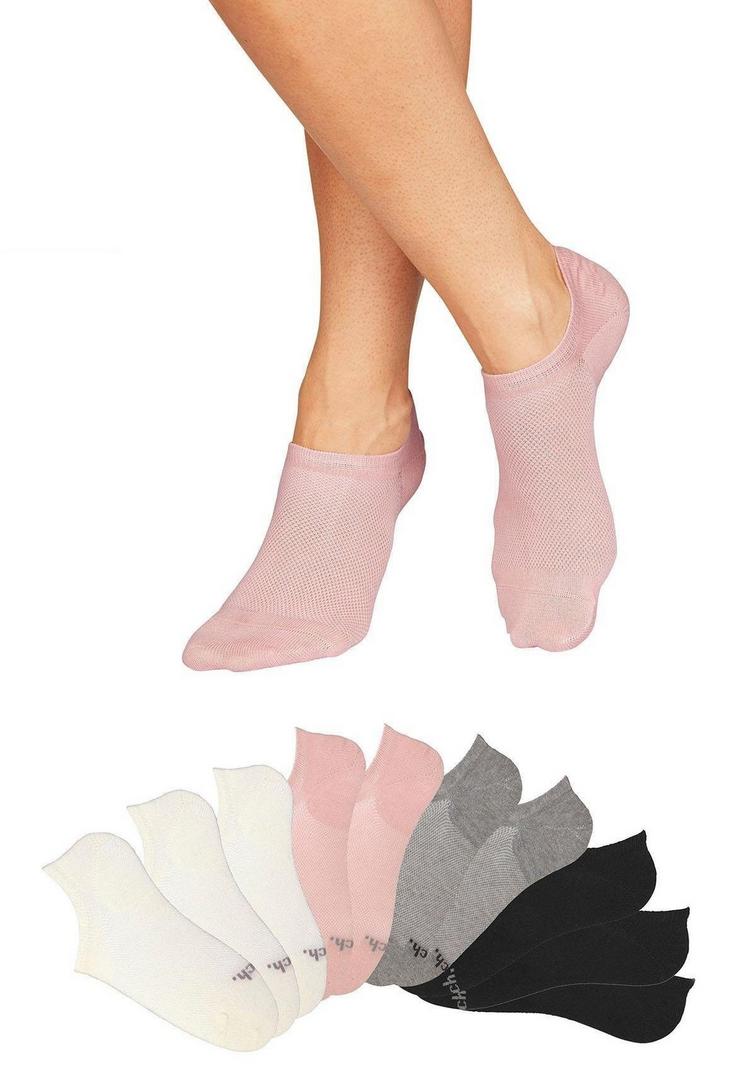 Bench Bench Sneakersocken Socken - ecru - grau - rosa - schwarz - 1 | SportScheck