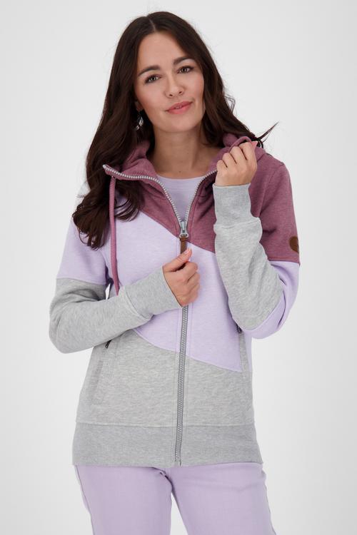 Rückansicht von ALIFE AND KICKIN SteffiAK A Sweatjacke Damen mulberry melange