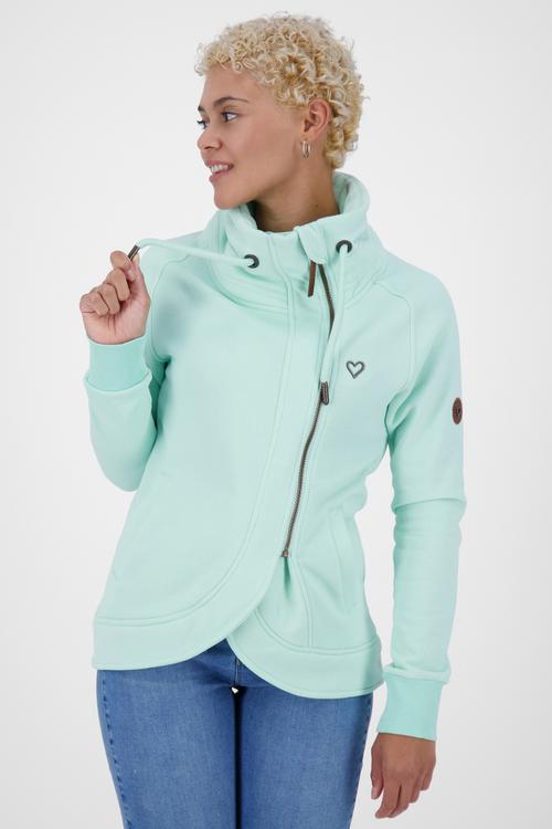 Rückansicht von ALIFE AND KICKIN MerylAK A Sweatjacke Damen mint melange